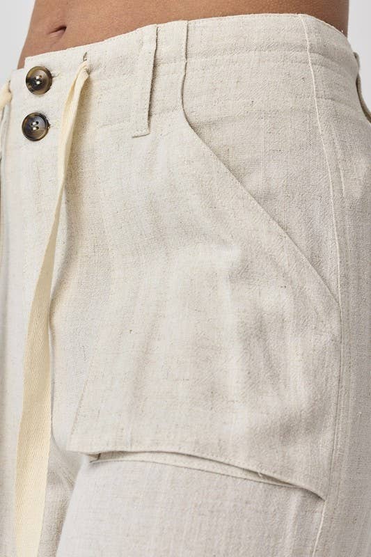Maya Relaxed Fit Utility Wide Leg Pants