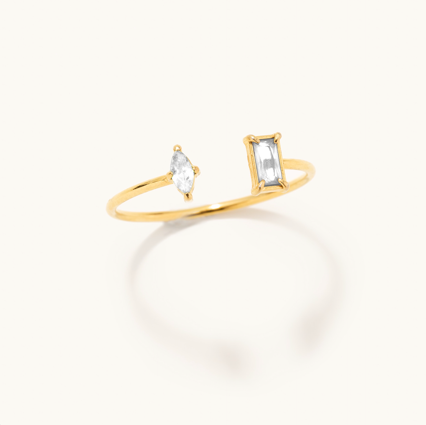 Rosie Dainty Crystal Adjustable Ring