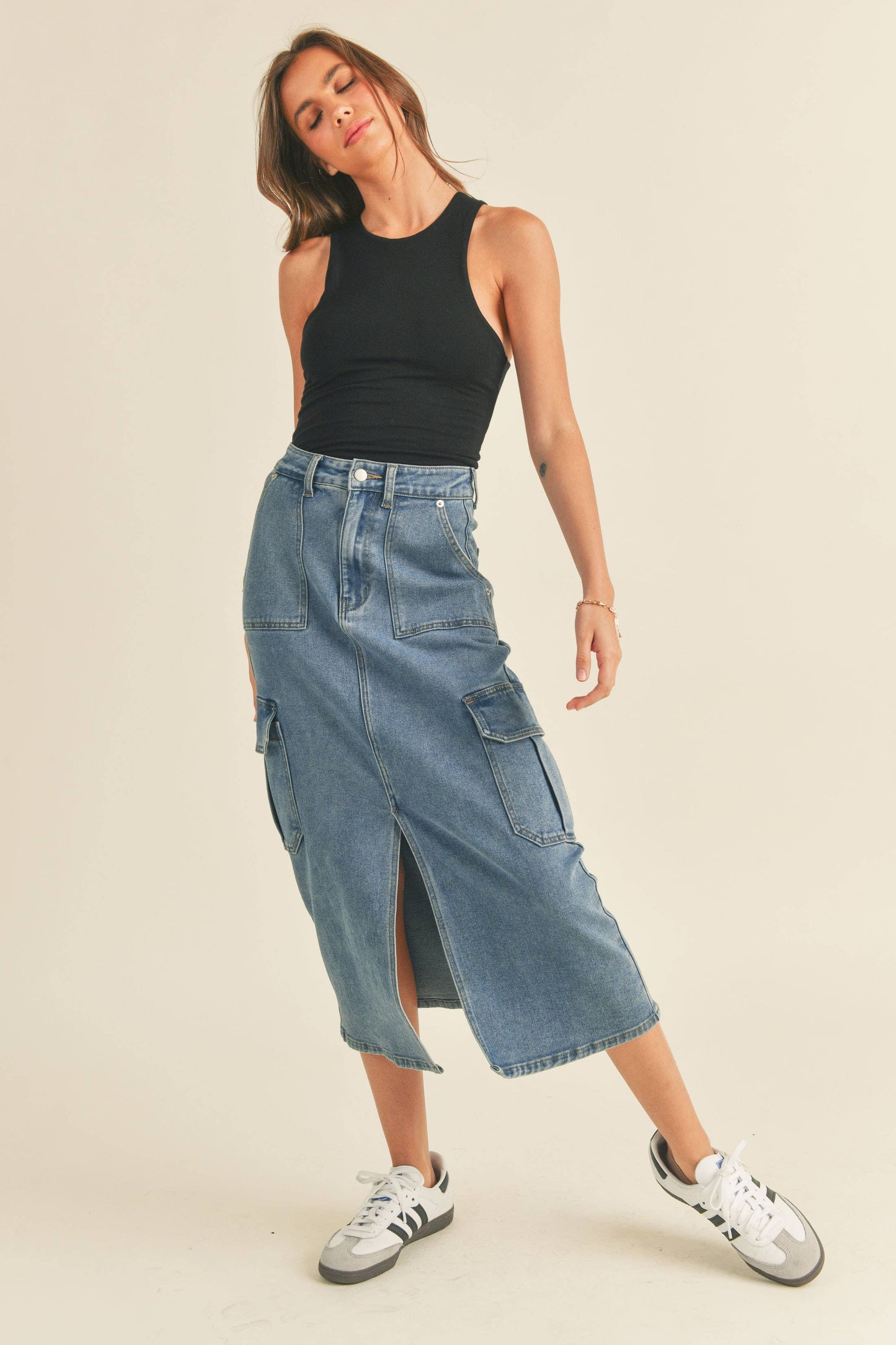 MDT1203PRM DOUBLE LAYERED HIGH NECK RACER BACK TANK TOP