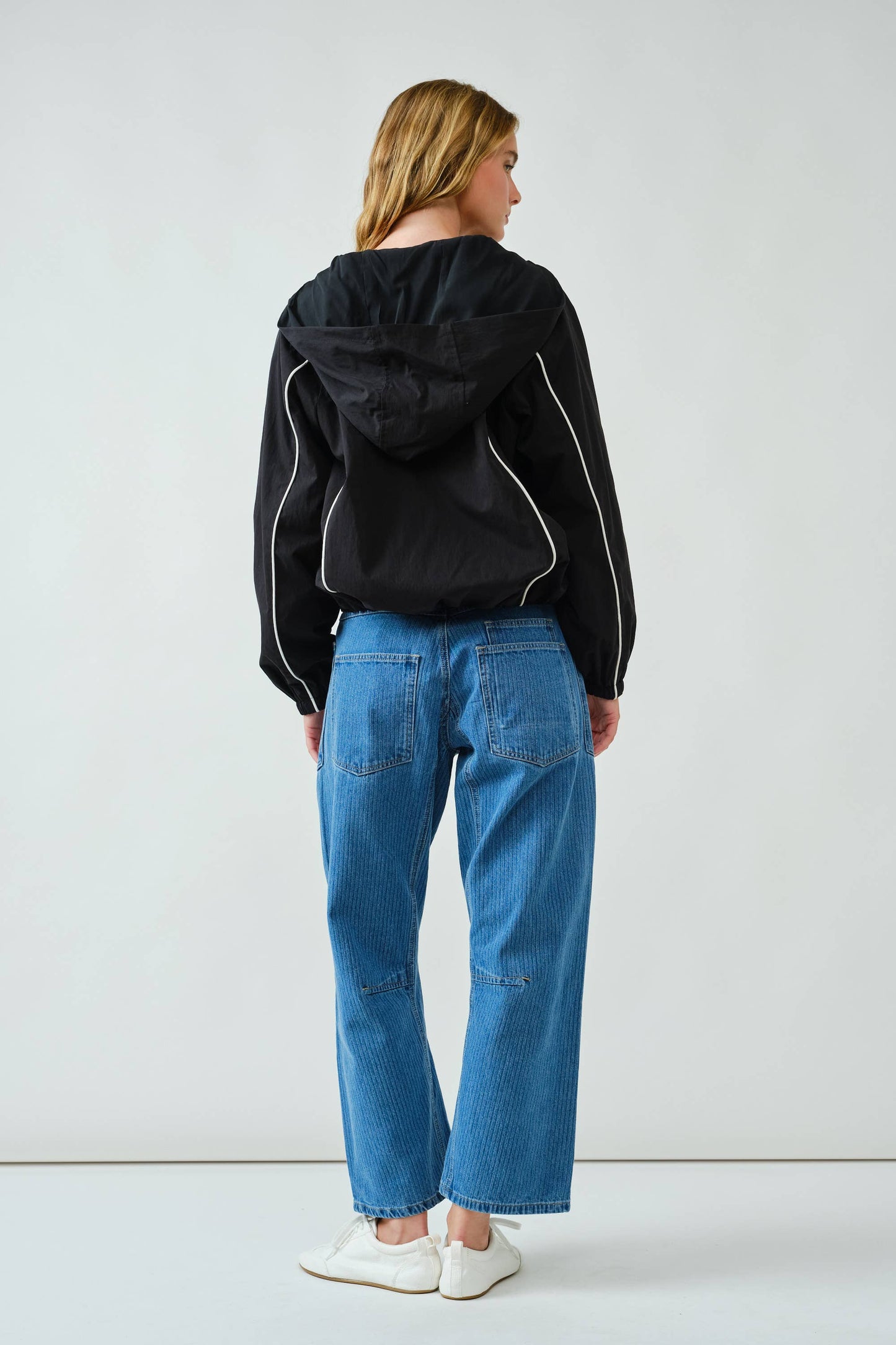 LACE TRIM ACTIVE RAINCOAT JACKET