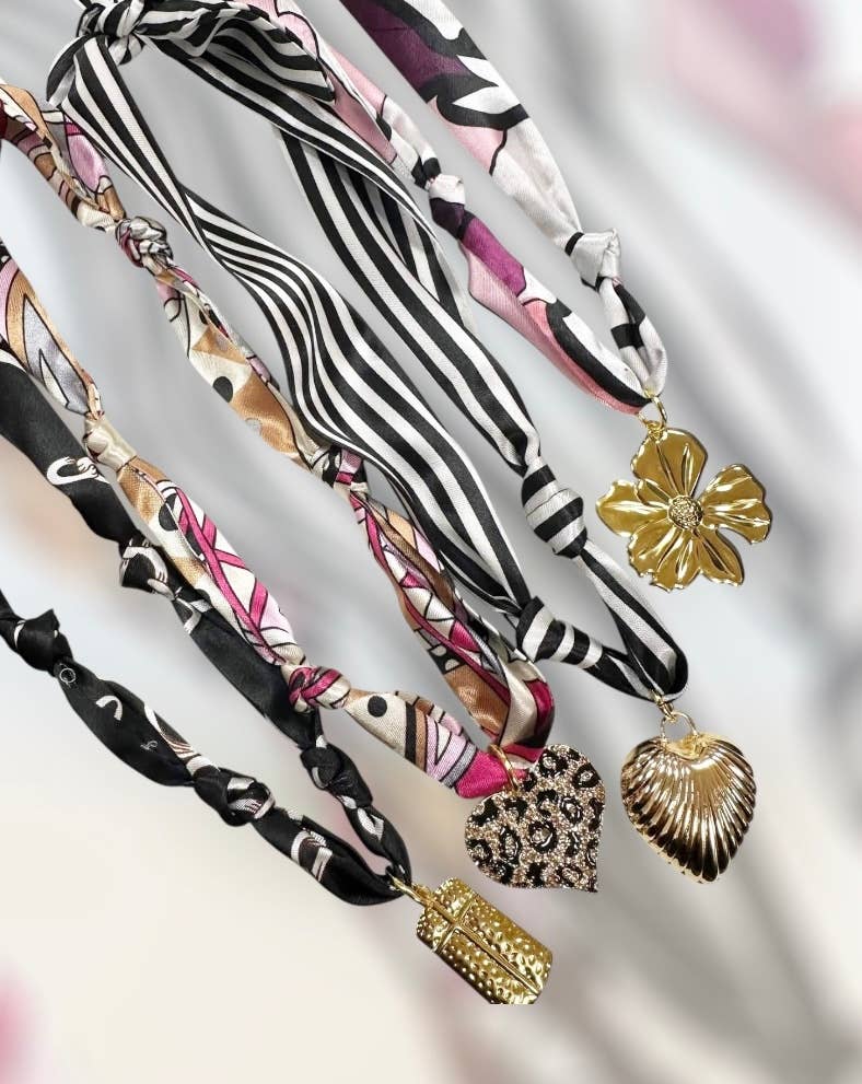Trendy Scarf Charm Necklace
