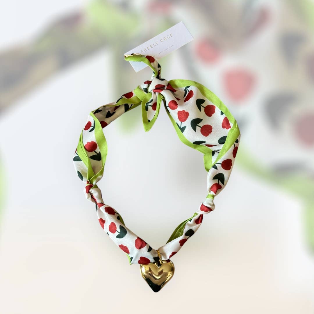 Trendy Scarf Charm Necklace