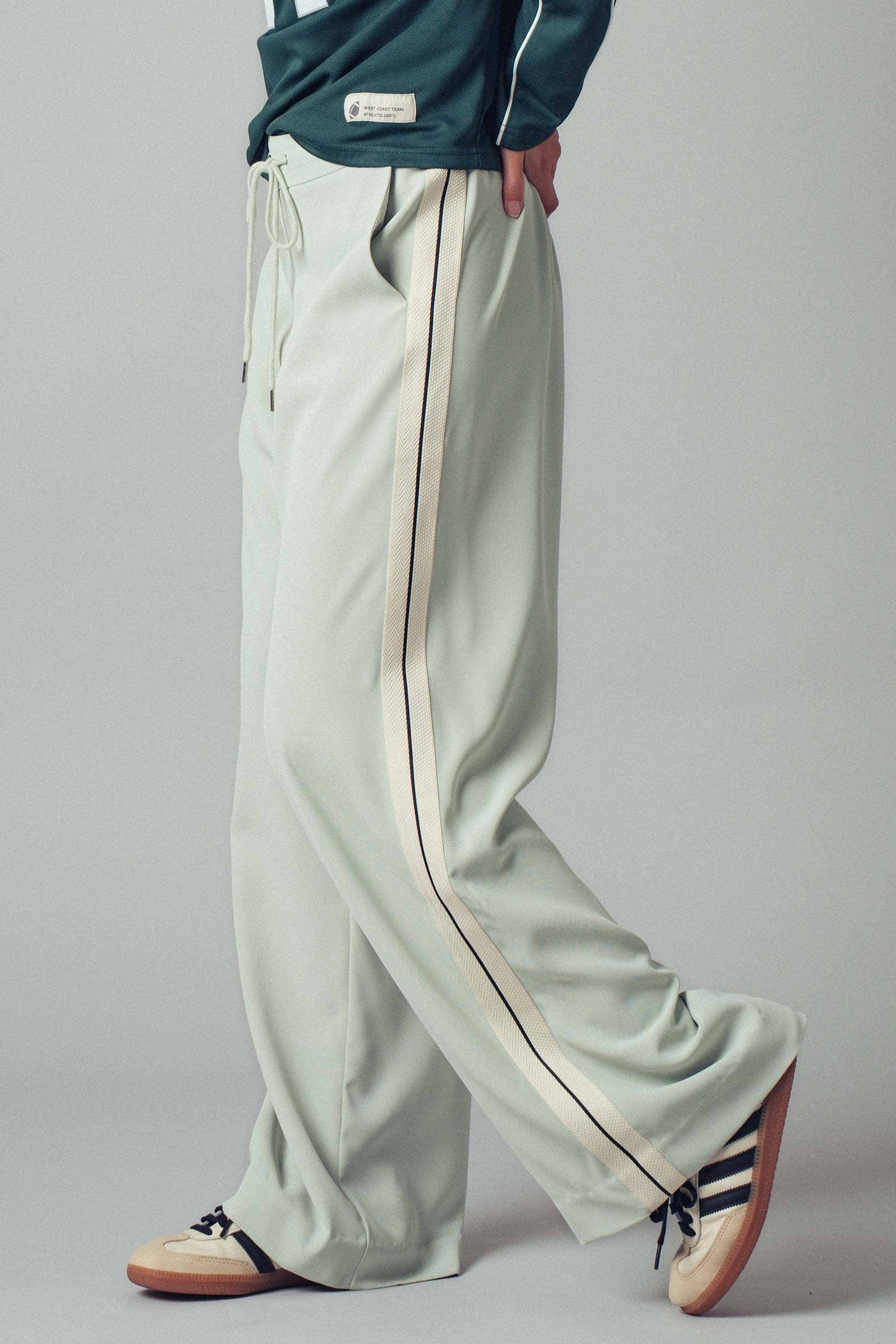 Side Stripe Drawstring Relaxed Statement Lounge Pants