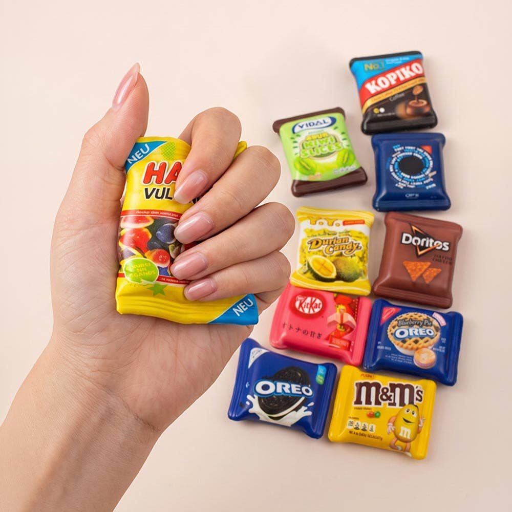 12PCS - Mini Snack Package Squeeze Squishy Stress Relief Toy Set