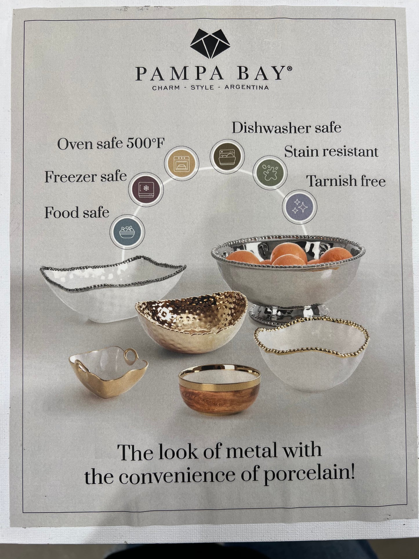 Pampa Bay Square Serving Platter