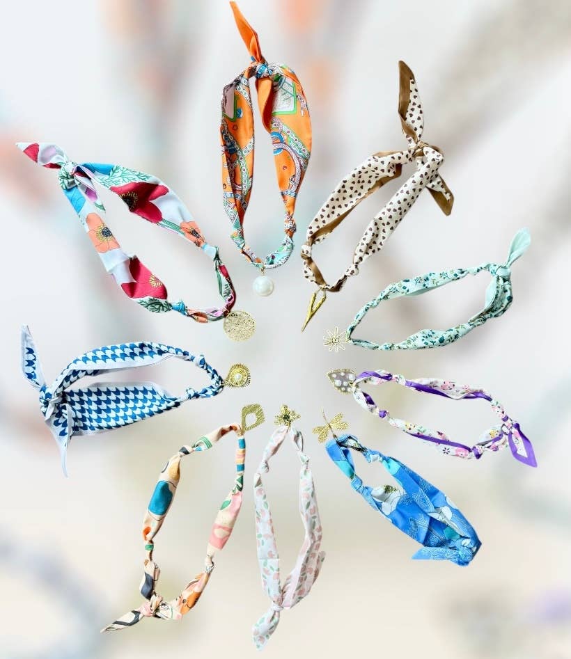 Trendy Scarf Charm Necklace