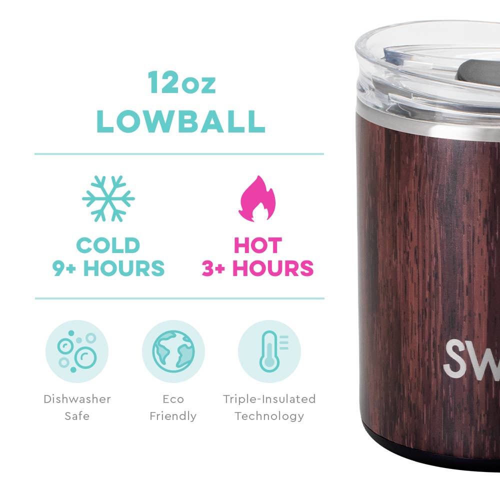 Bourbon Barrel Lowball Tumbler (12oz)