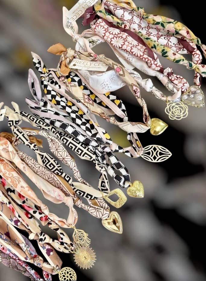 Trendy Scarf Charm Necklace