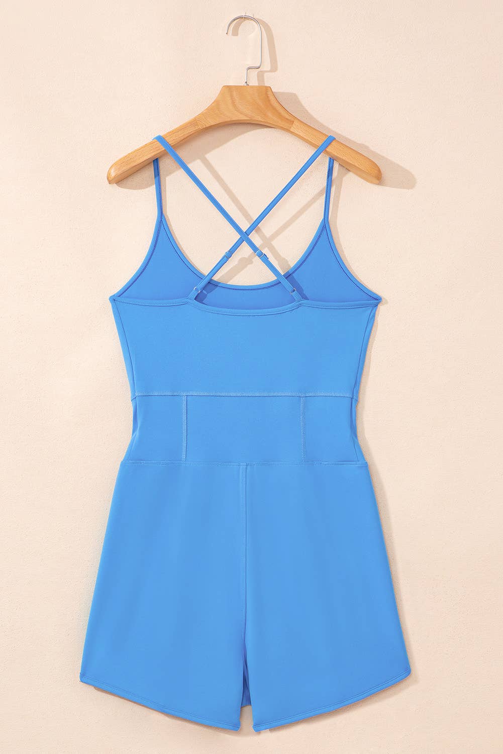 Crossed Back Spaghetti Straps Sporty Romper | S-XL