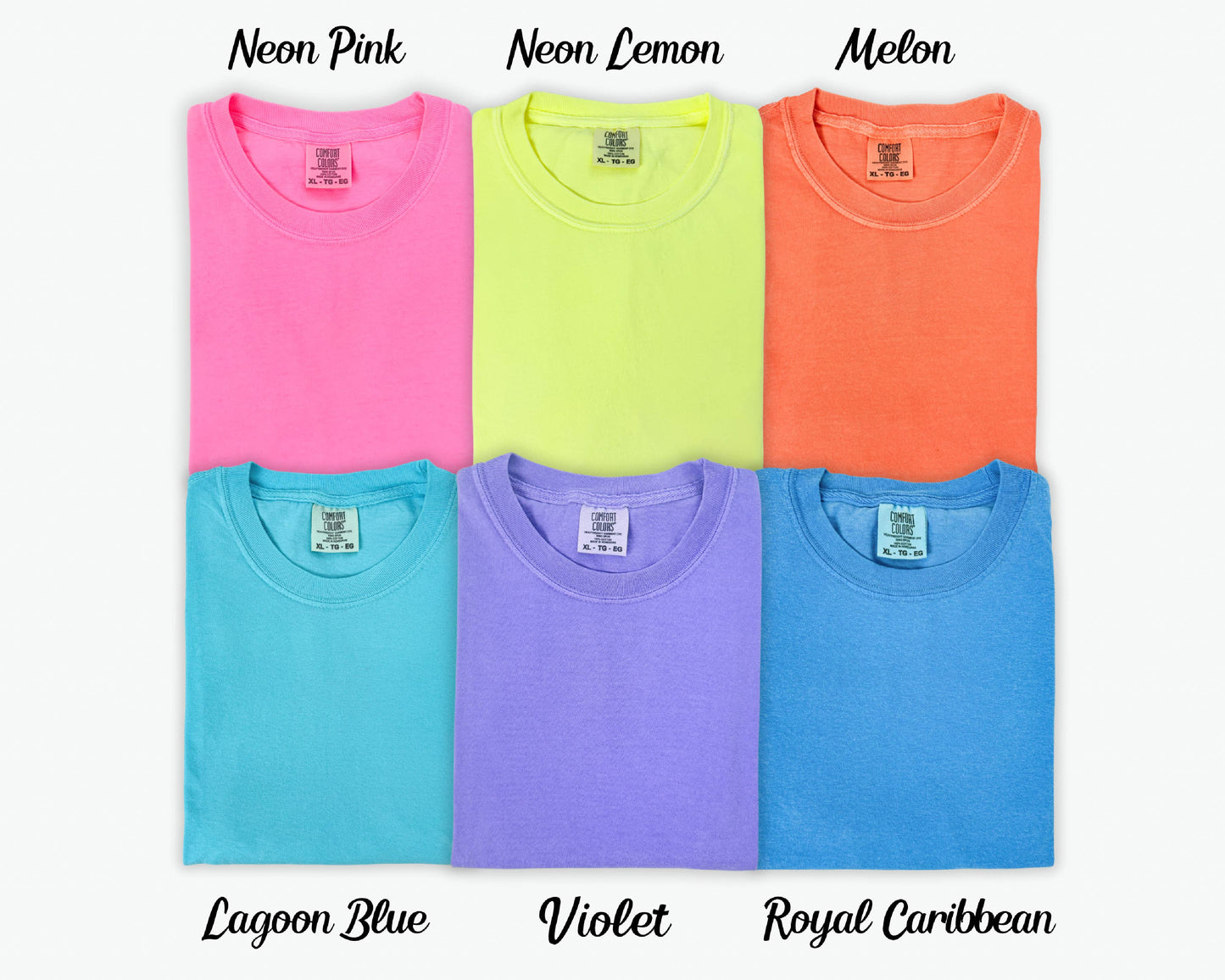 Comfort Colors 1717 Shirt Blanks Including New Neons