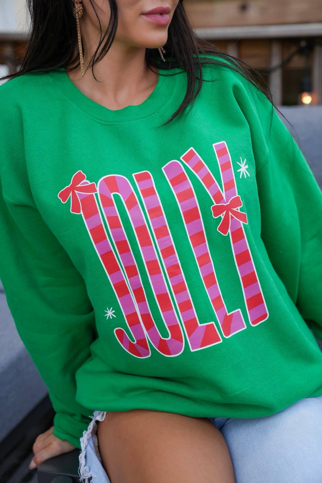 Bold & Bright Jolly Christmas Sweatshirt