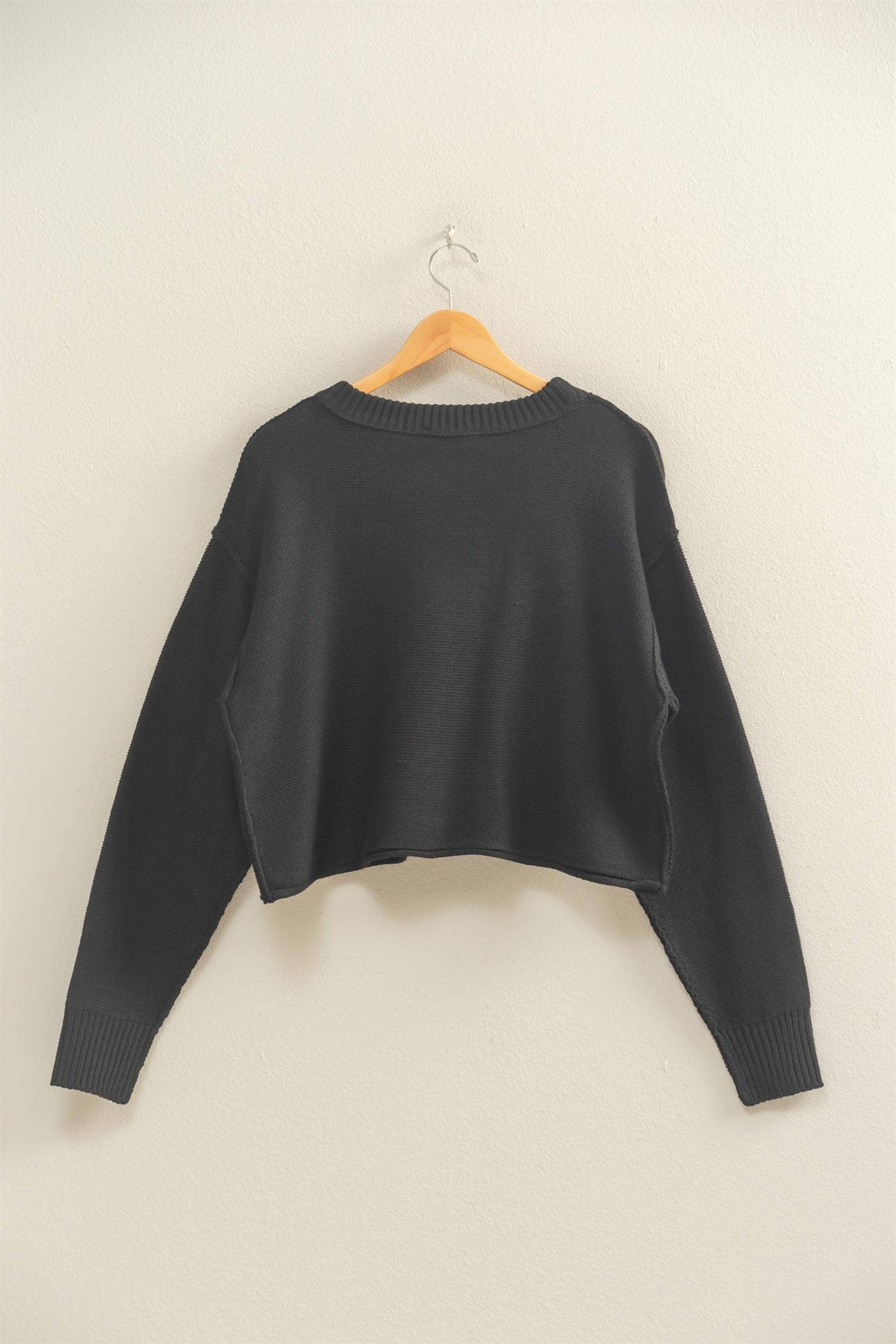 Cropped Oversized Sweater