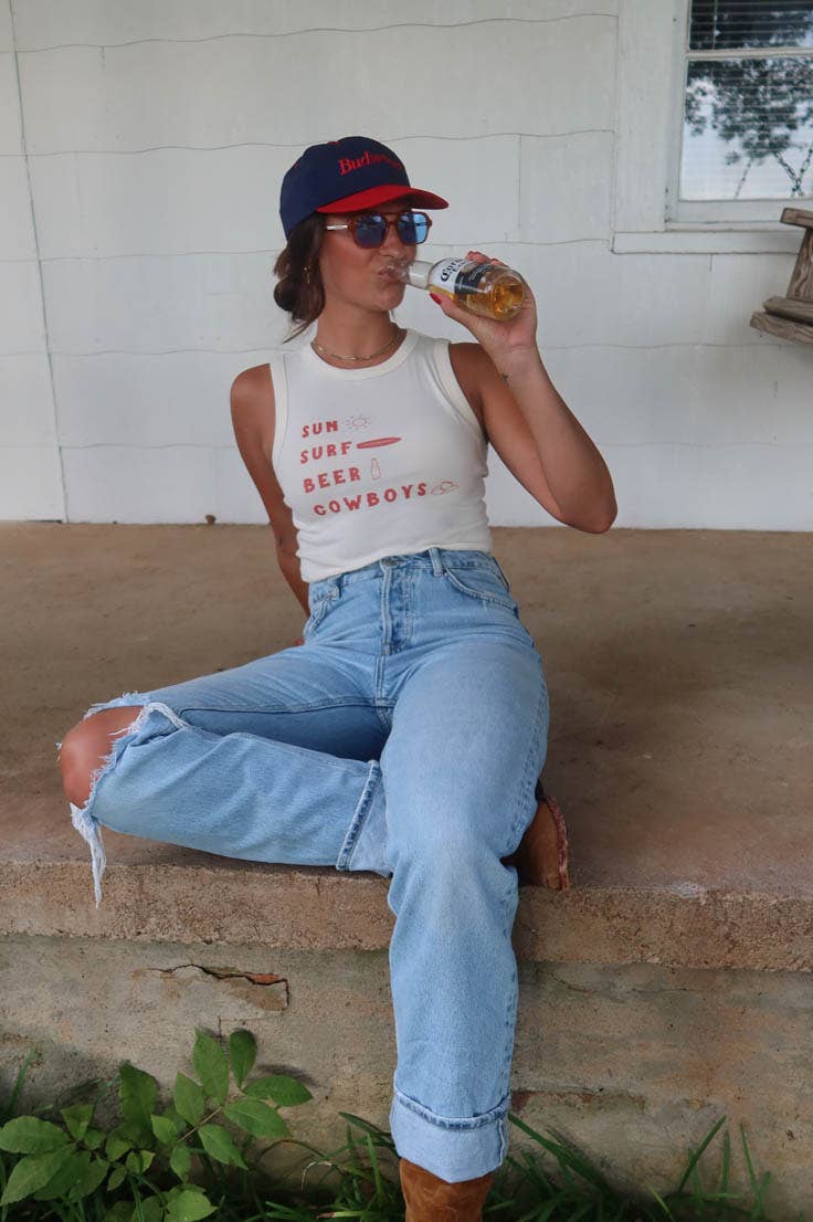 Sun, Surf, Cowboys Tank