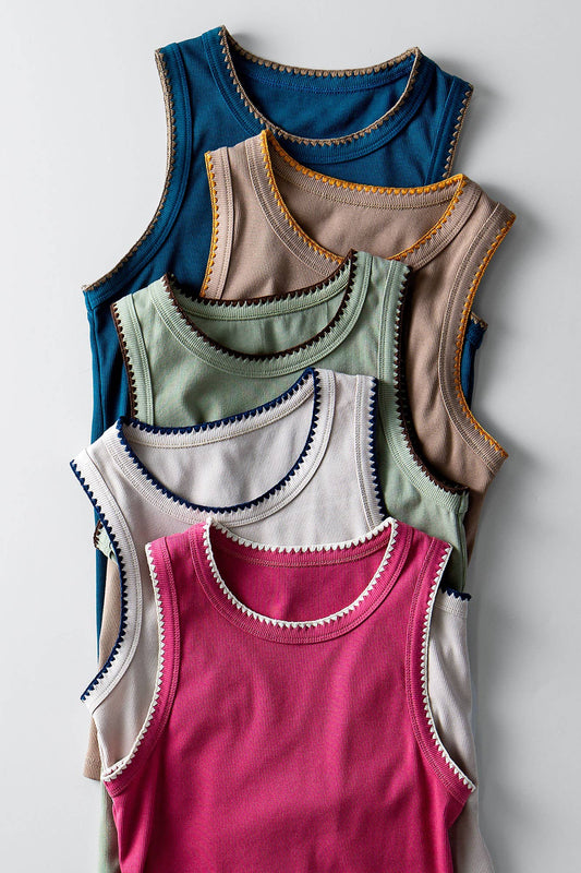 SYDNEY STRUCTURE KNIT TANK TOP