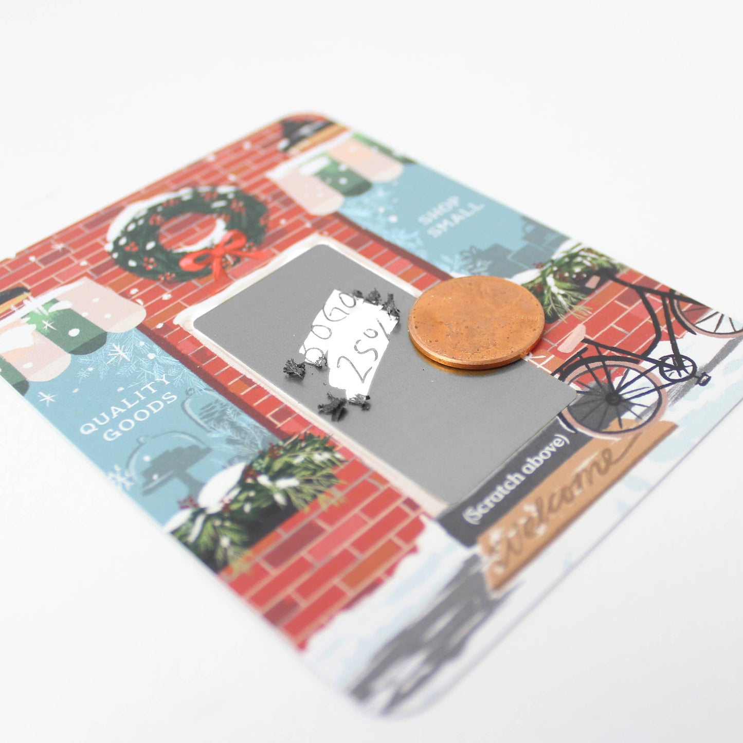 100 Customer Scratch-off Cards - Winter Brick Shop Small