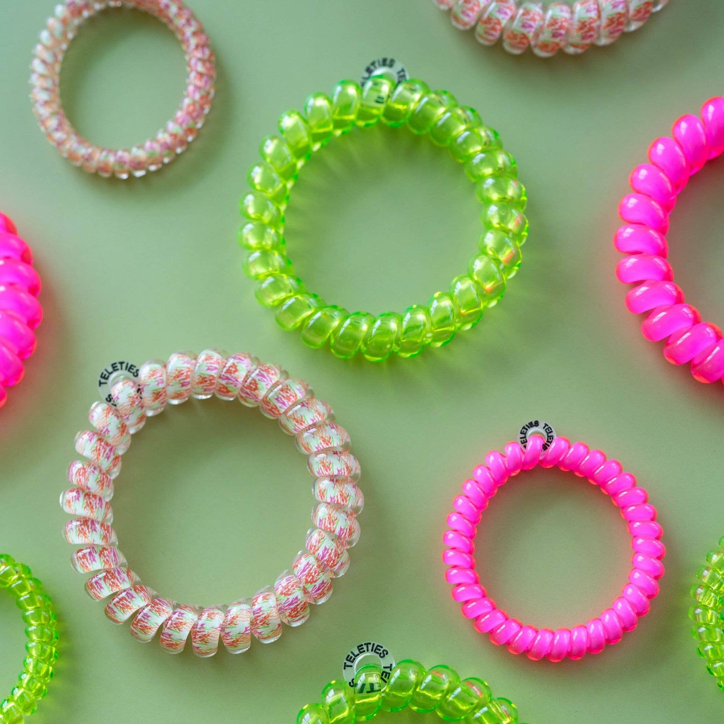 Spiral Hair Coils | Large | Tropical Punch Hair Ties