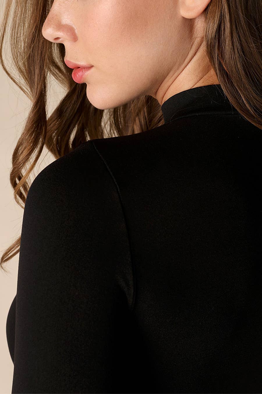 Mock Neck Crop Top