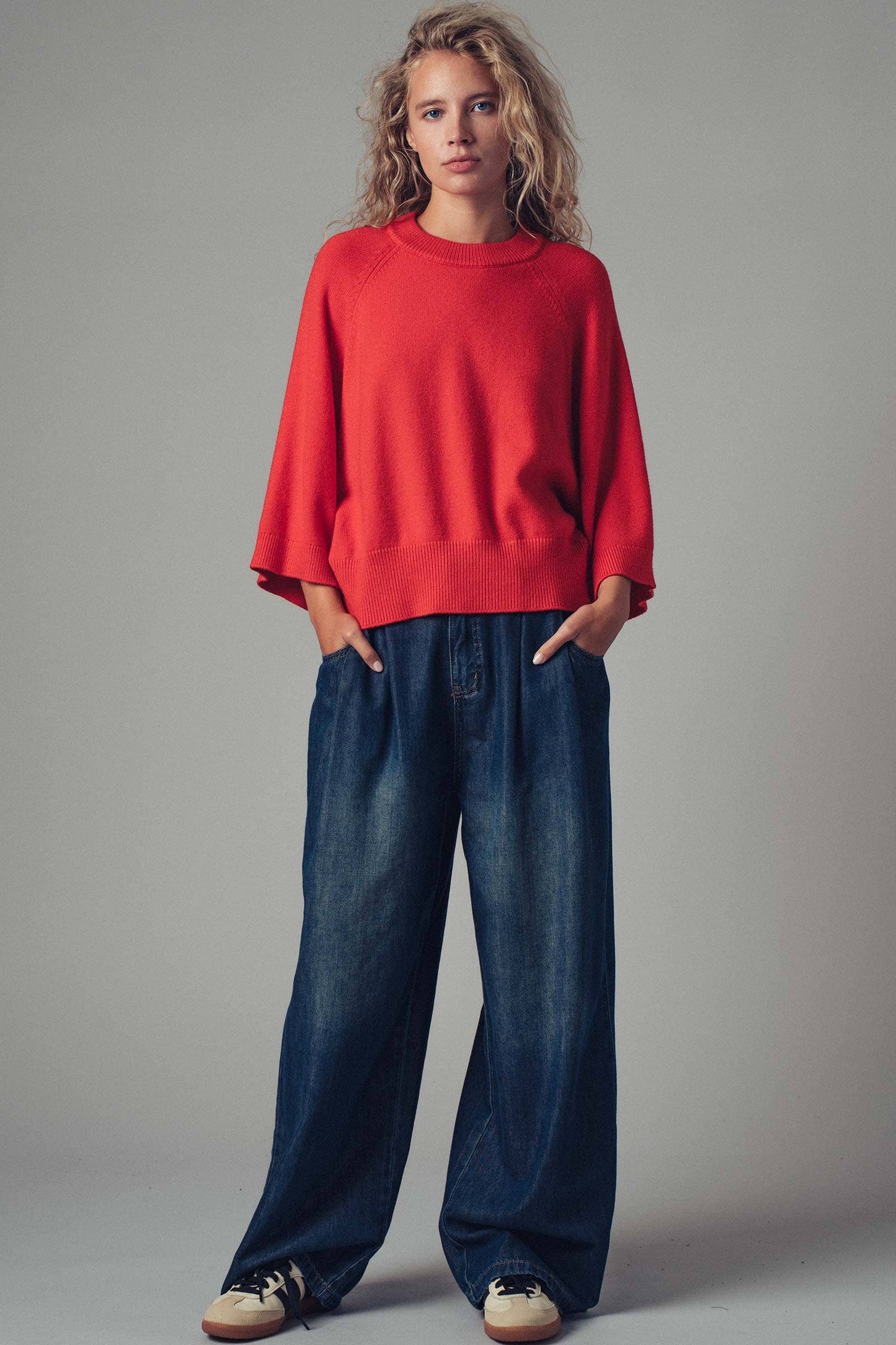 Batwing Sleeve Sweater Top