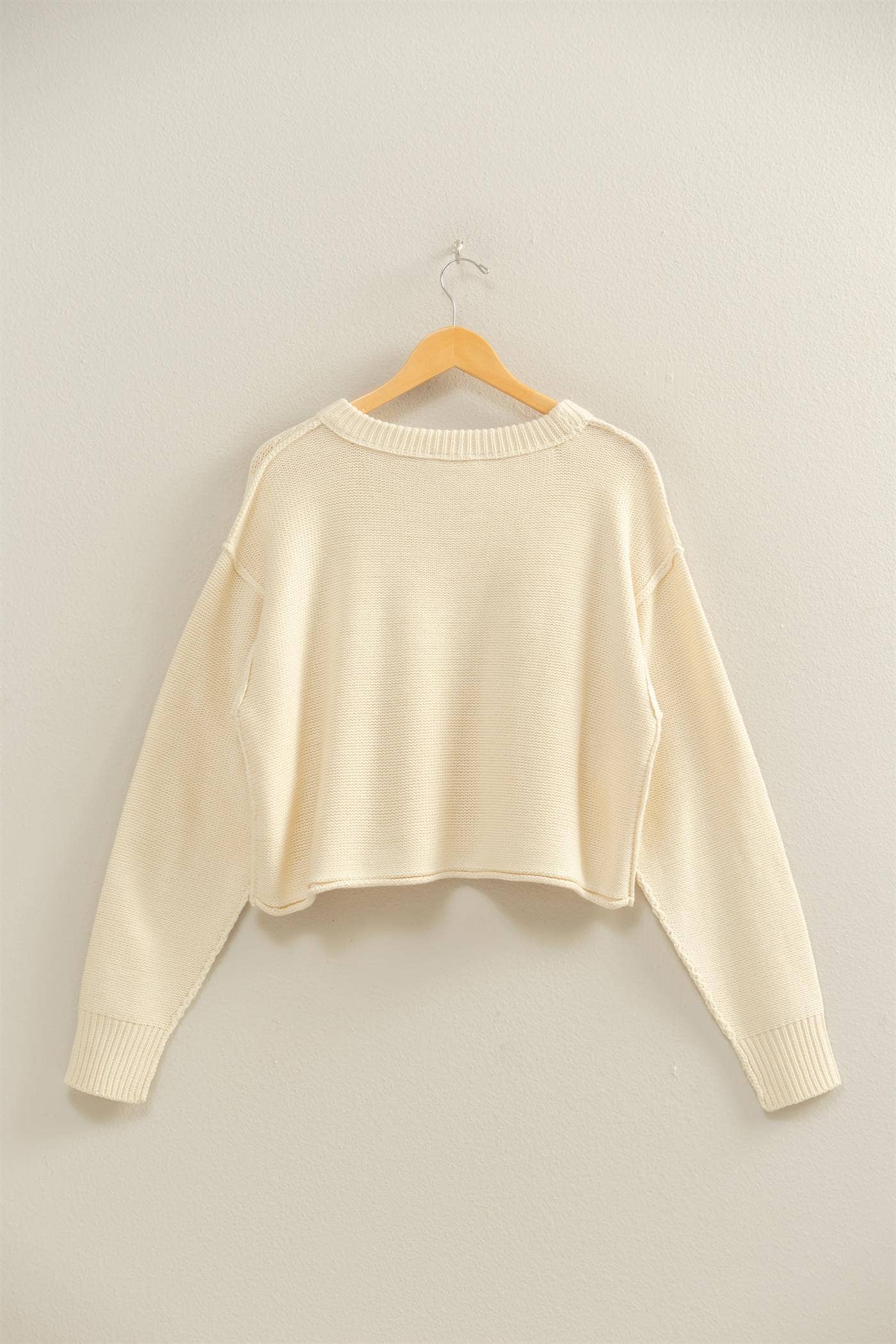 Cropped Oversized Sweater