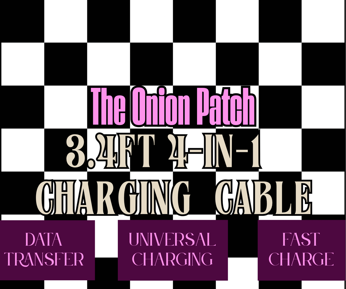 Glamour Beaded Charging Cable