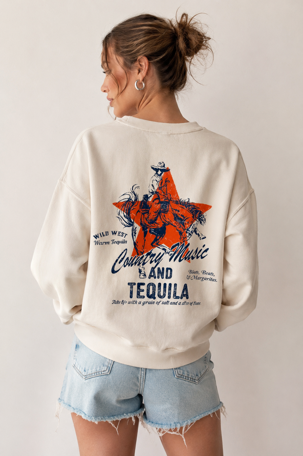 Country Music and Tequila Sand Sweatshirt