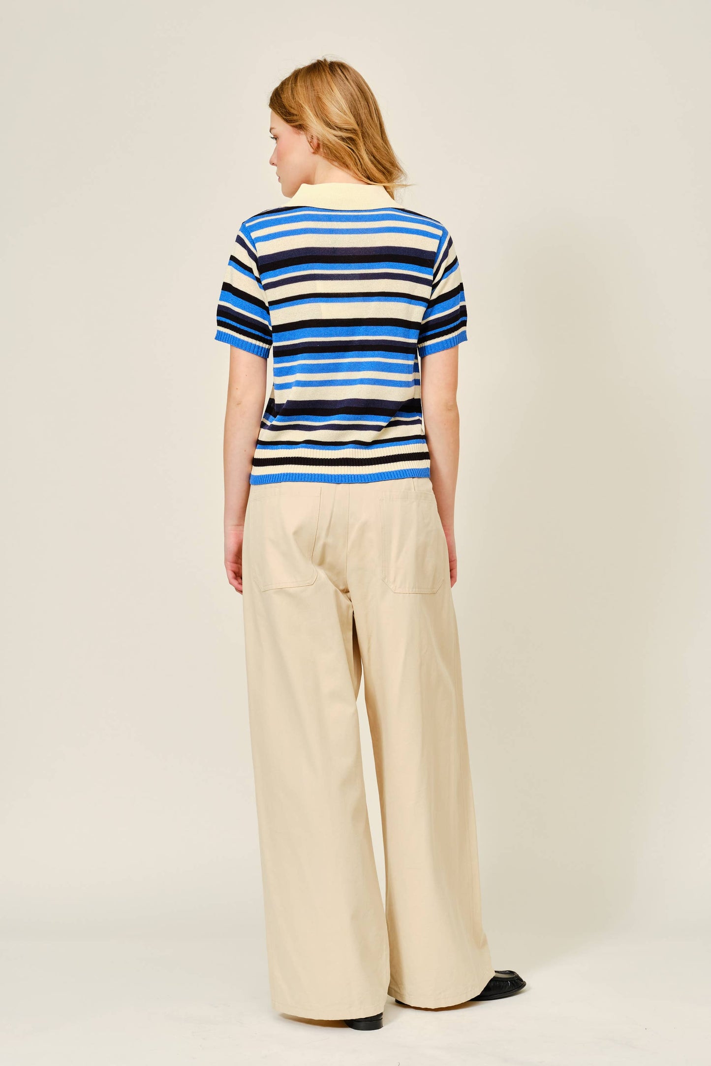 FRONT SHIRRING DETAIL DRAWSTRING STRAIGHT PANTS
