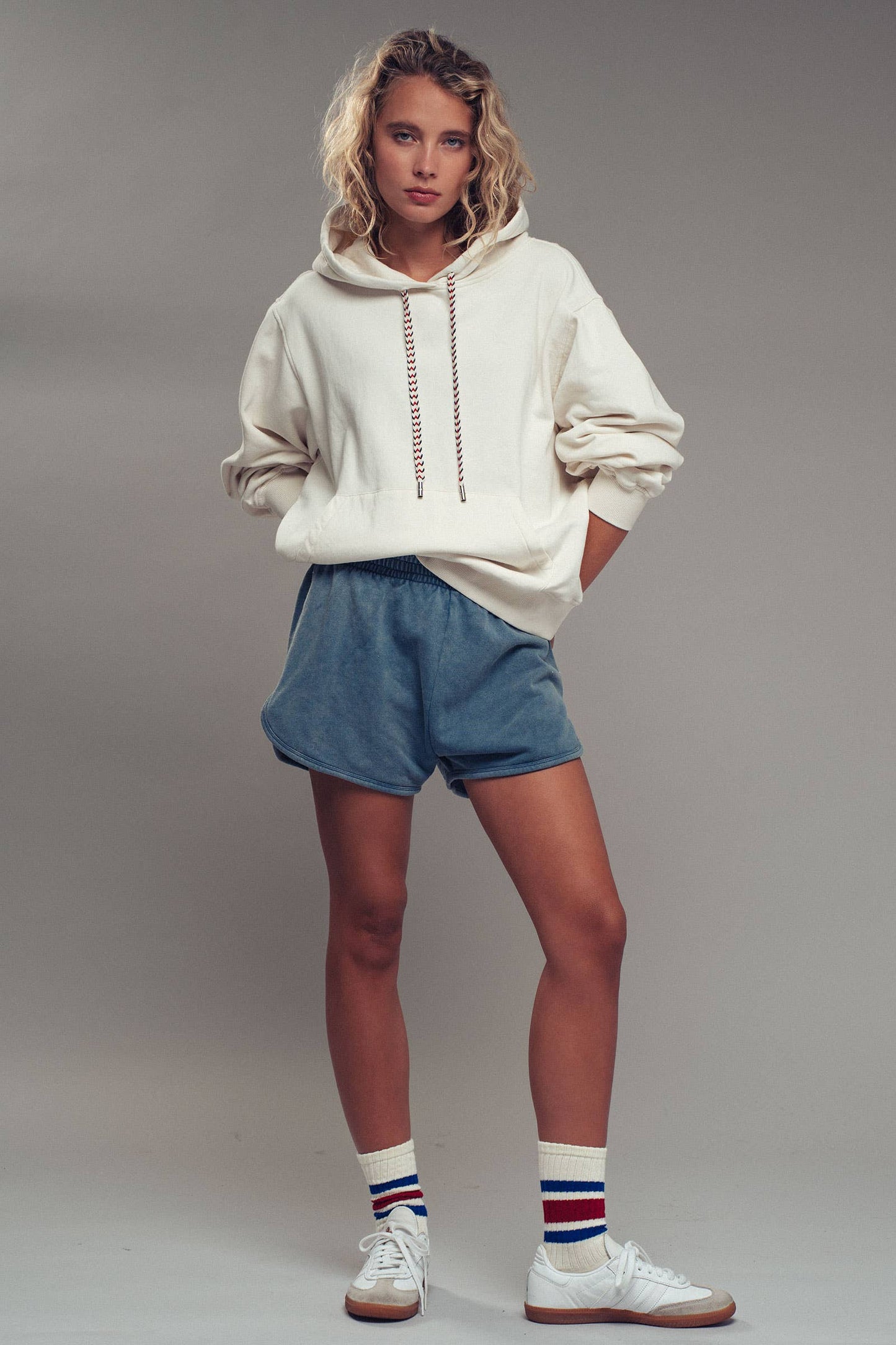 French Terry High Rise Lounge Shorts