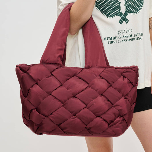 Intuition East West Woven Nylon Tote