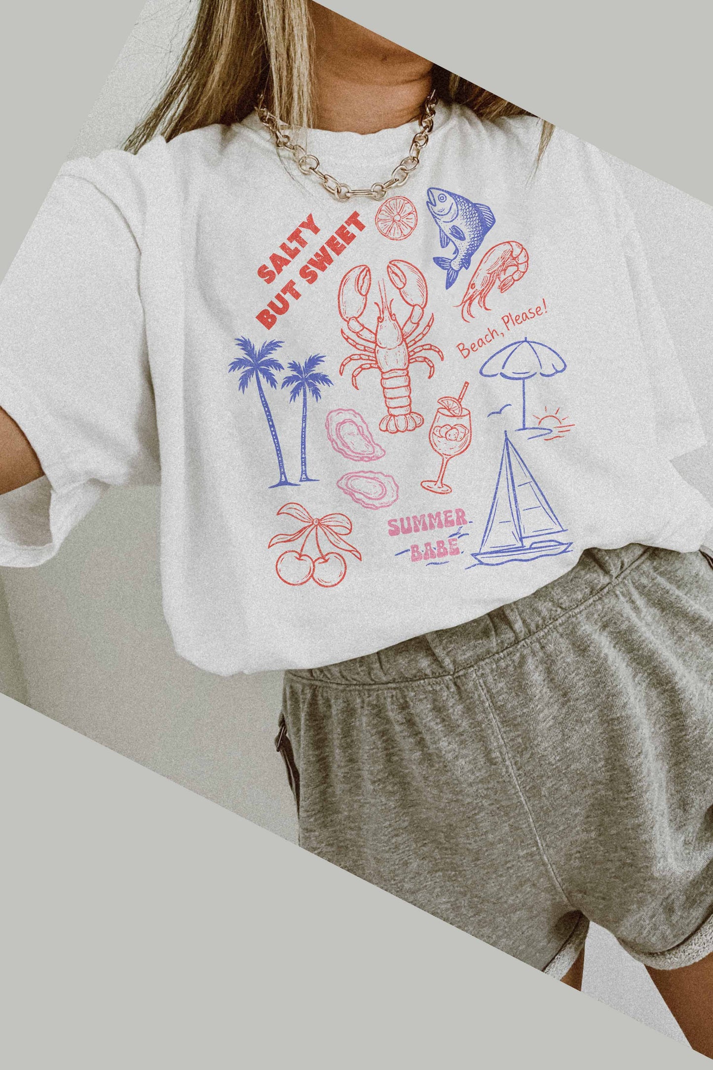 SALTY BUT SWEET OVERSIZED TEE