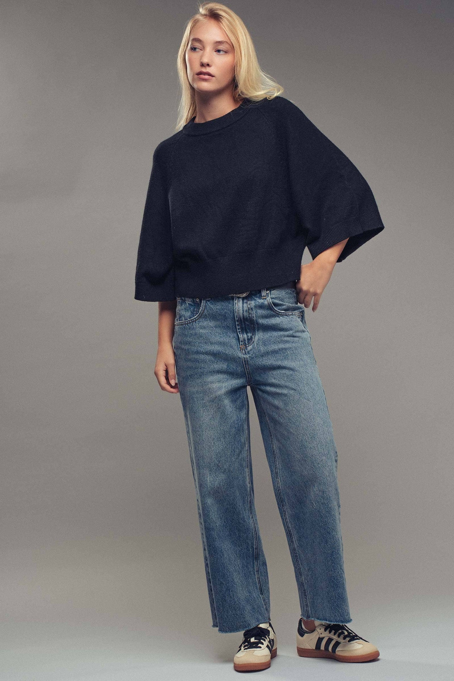 Batwing Sleeve Sweater Top