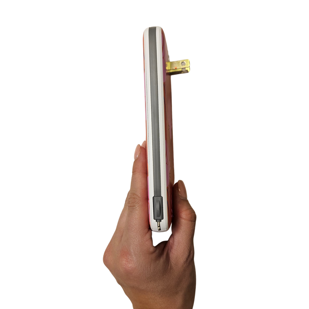 8,000mAh Portable Charger with Built-In Cables – Burning Sun