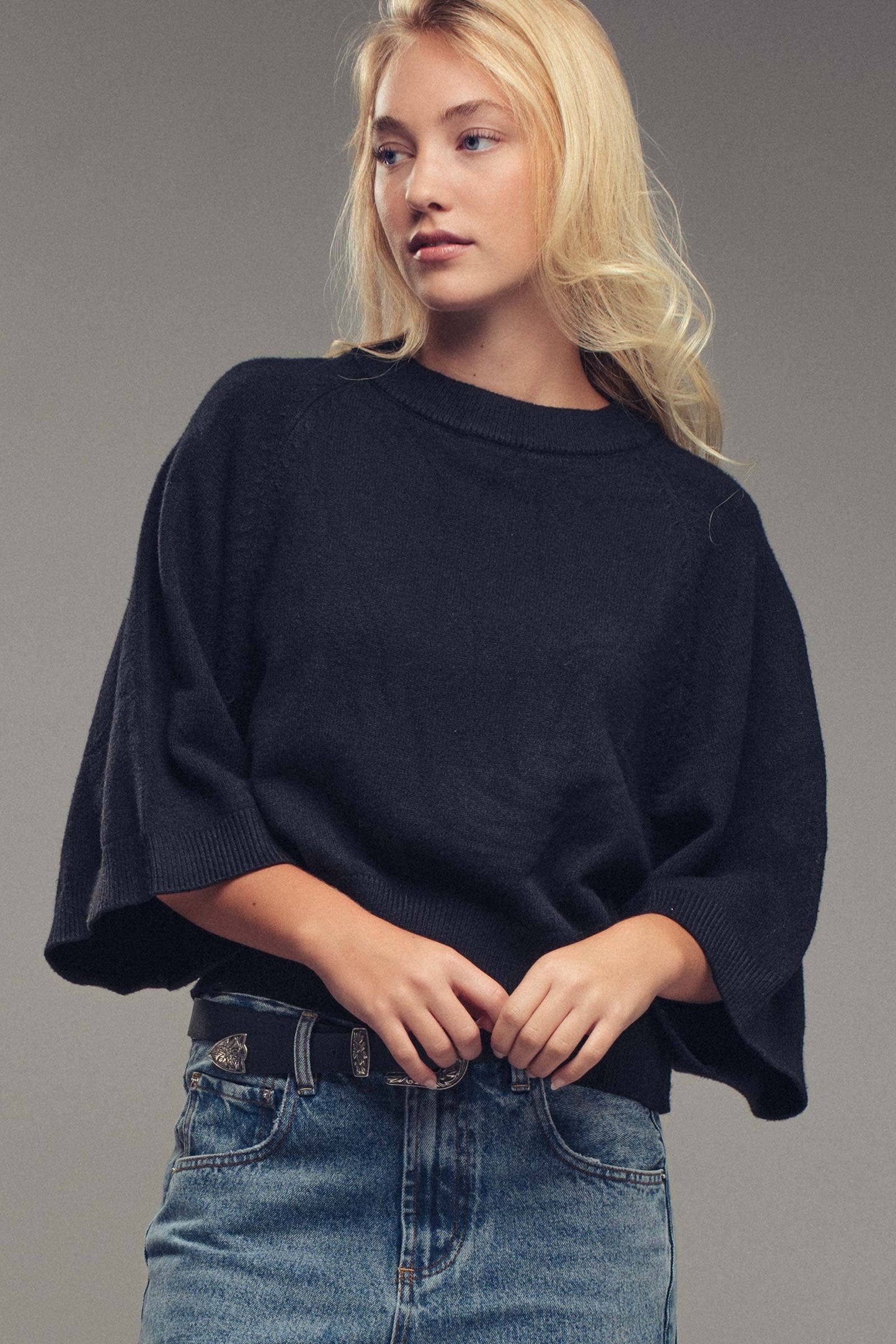 Batwing Sleeve Sweater Top