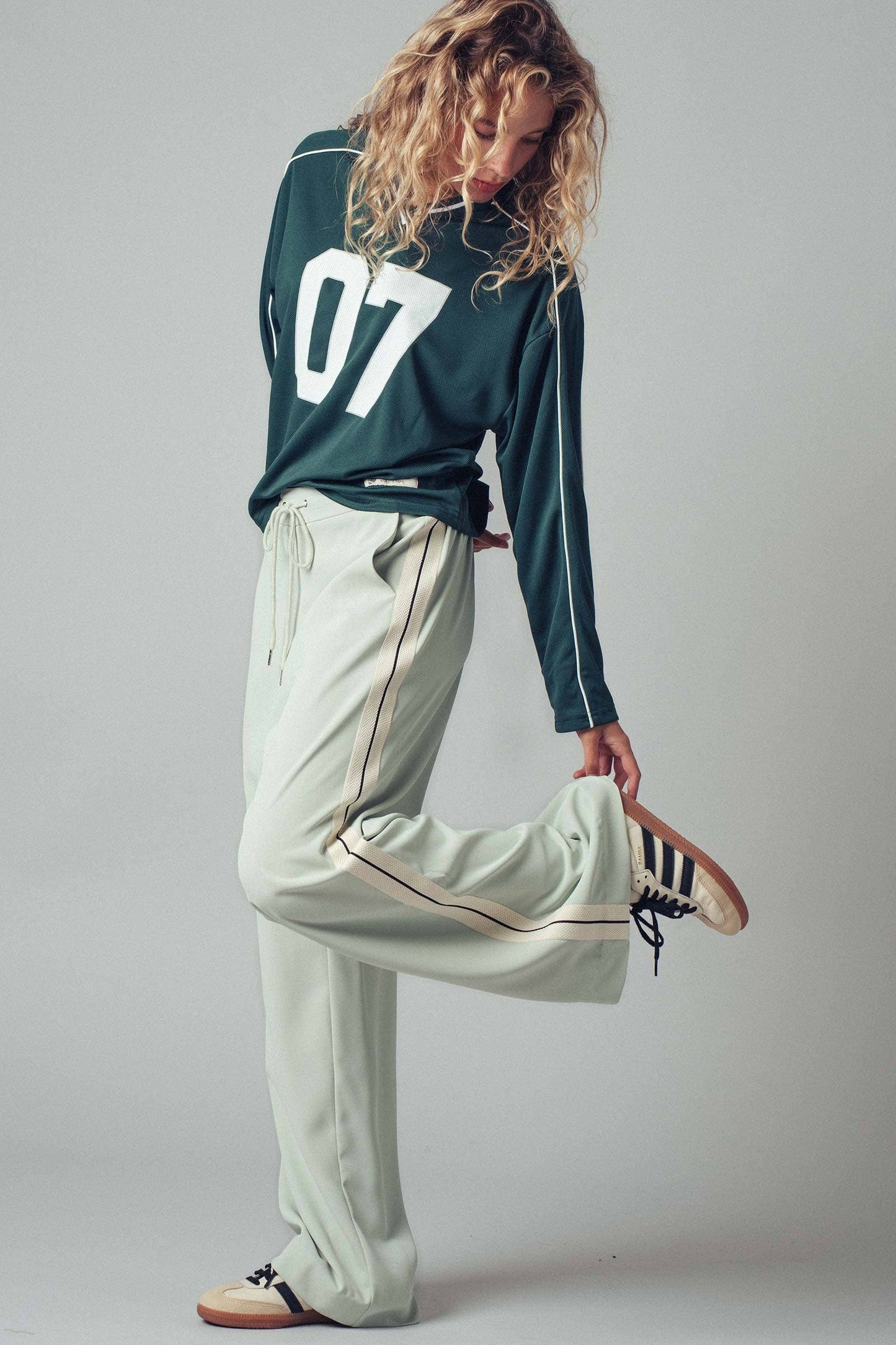 Side Stripe Drawstring Relaxed Statement Lounge Pants