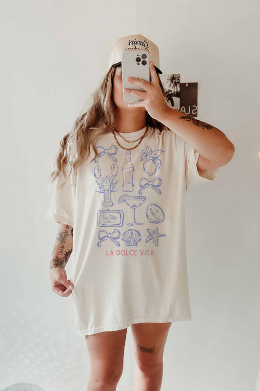 LA DOLCE VITA OVERSIZED TEE