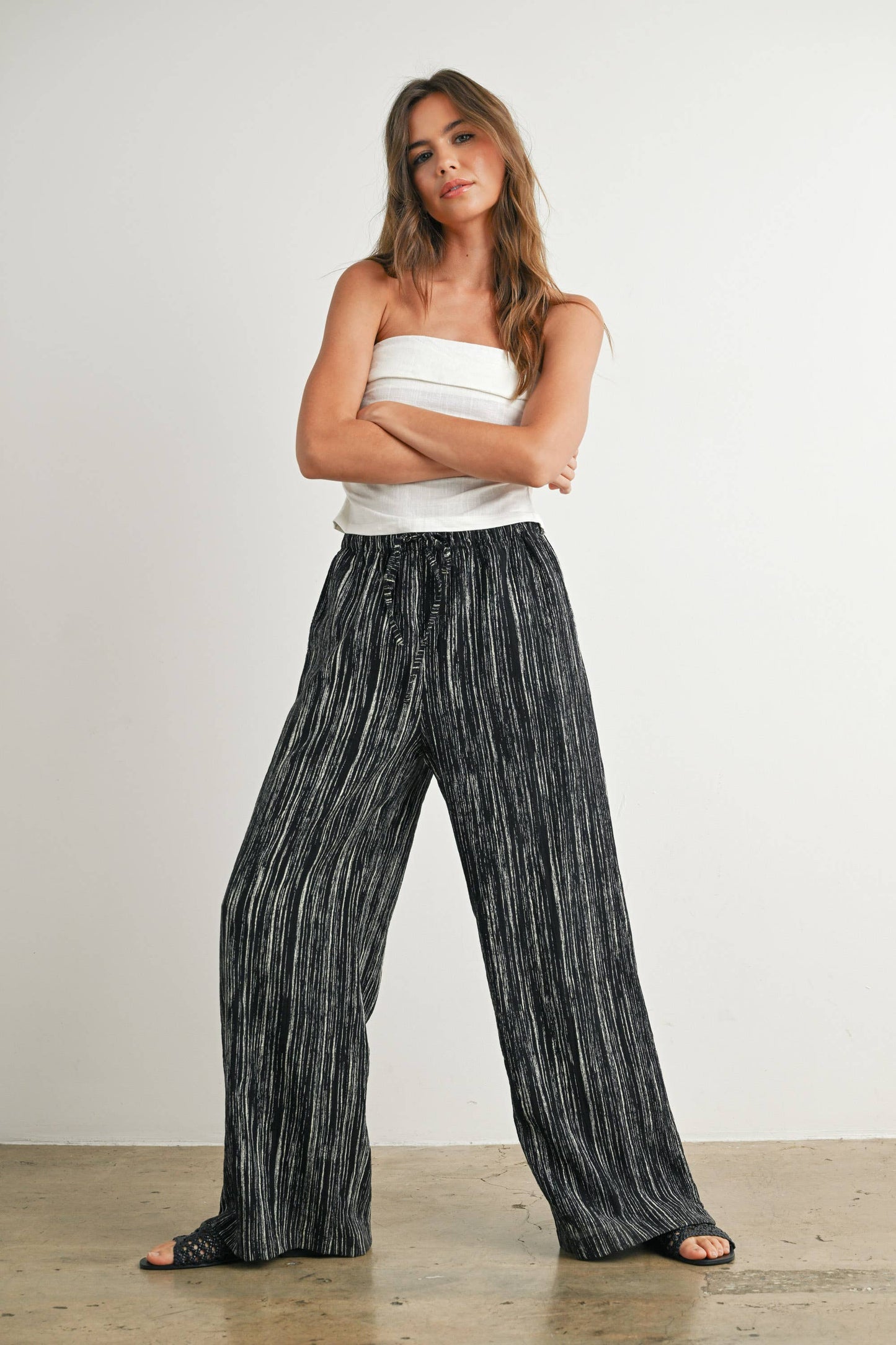 Trendy Wide Leg Pants - BMP7663
