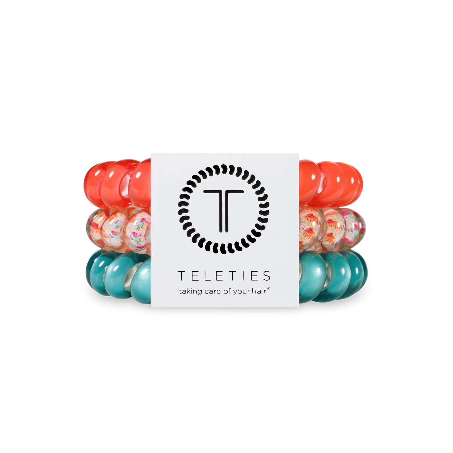 Spiral Hair Coils | Large | Coral Craze Hair Ties