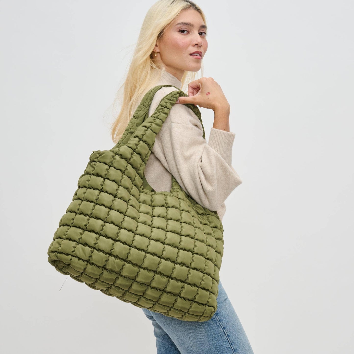 Elevate - Quilted Puffer Nylon Hobo