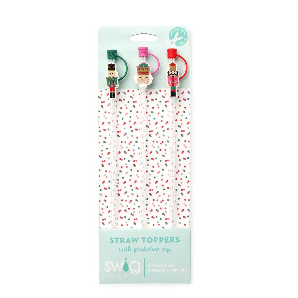 Classic Nutcracker Straw Topper Set
