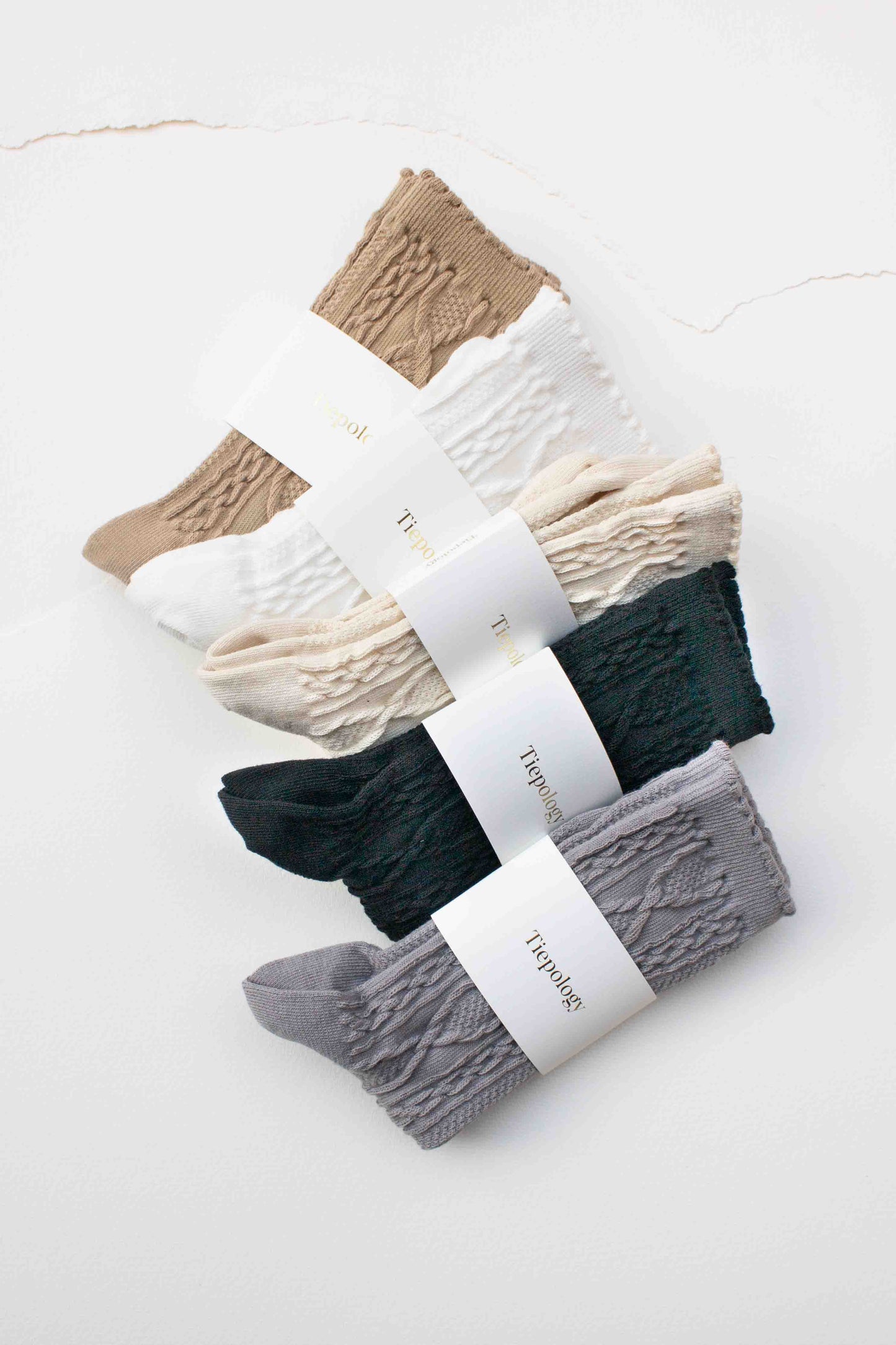 Twist Cotton Crew Socks