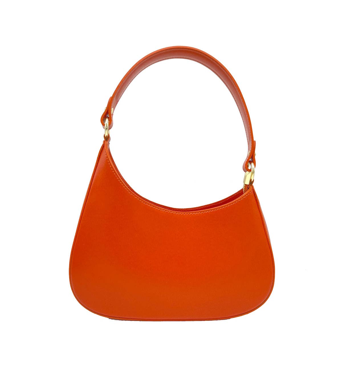 Genuine leather shoulder bag, made in Italy