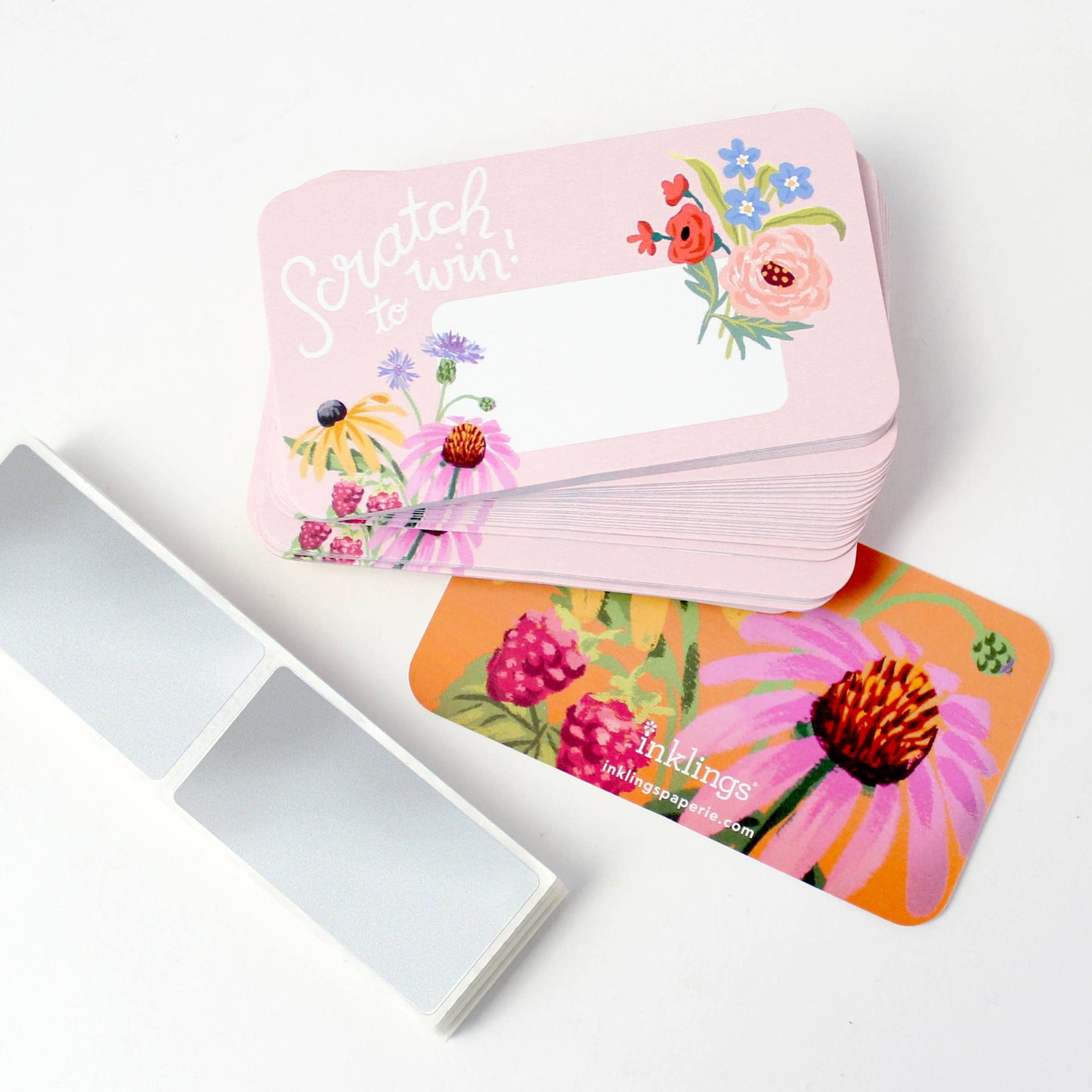 100 Customer Scratch-off Cards - Wildflowers