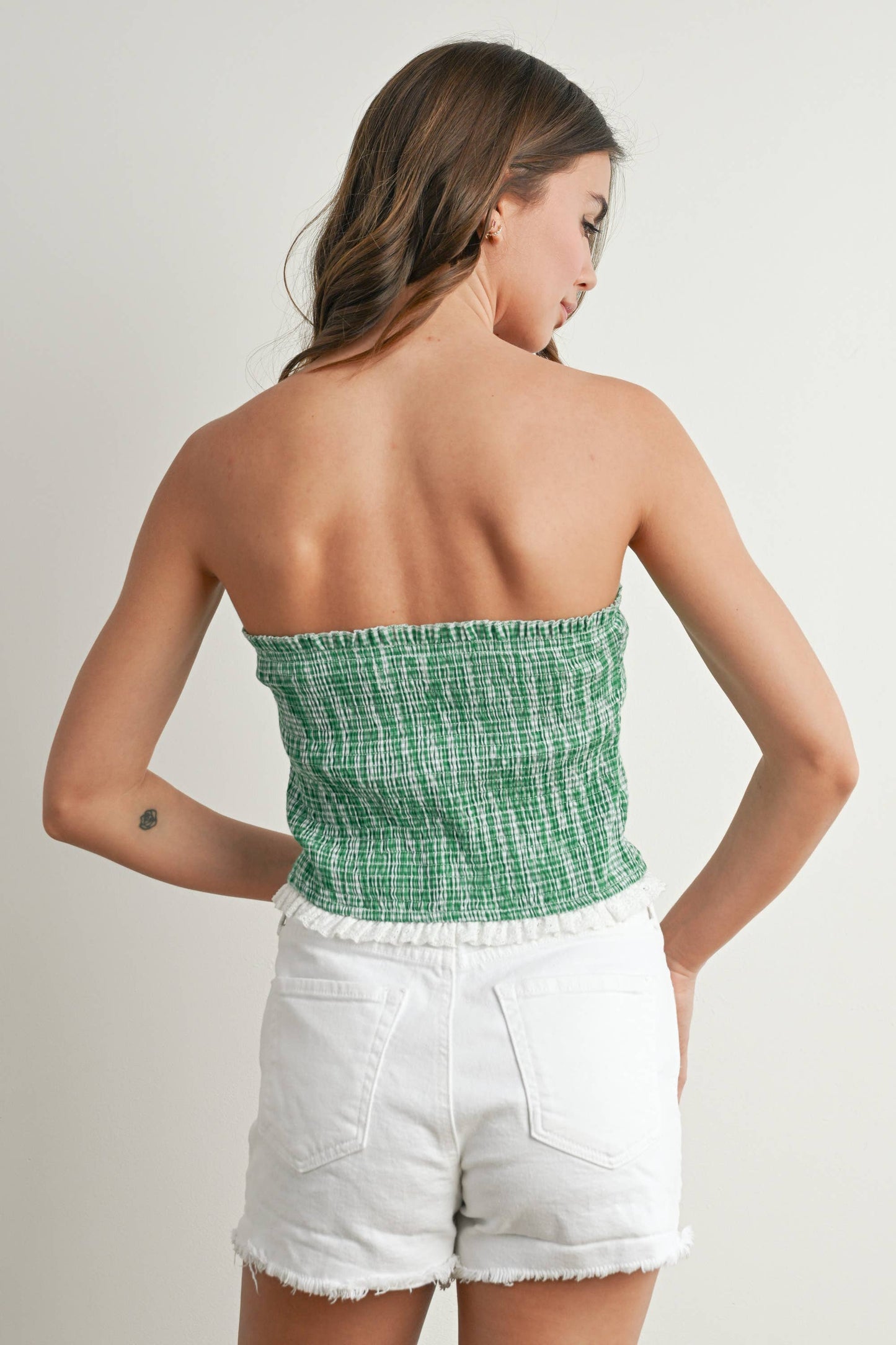 Ruffled Tube Top -