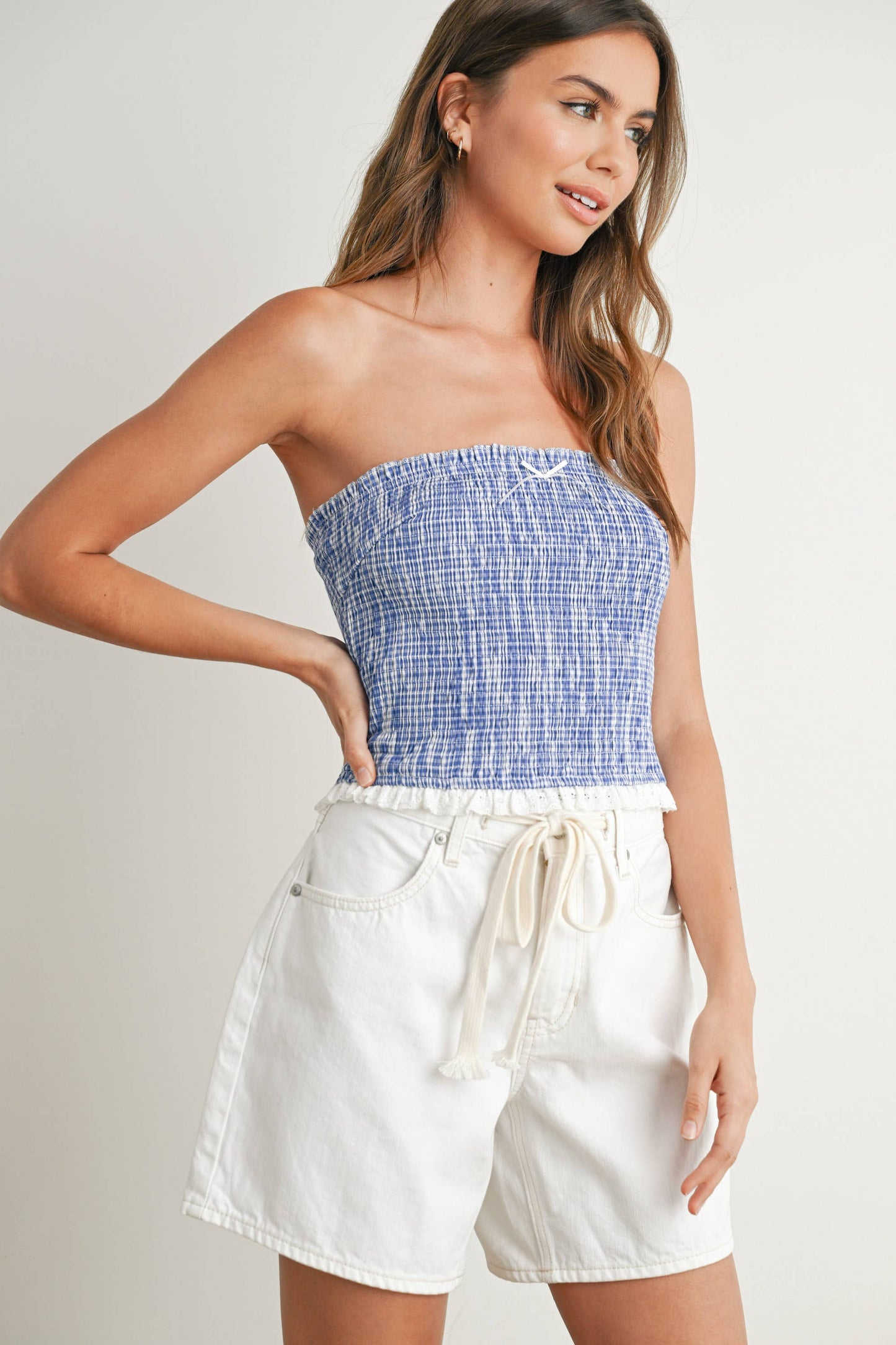 Ruffled Tube Top -