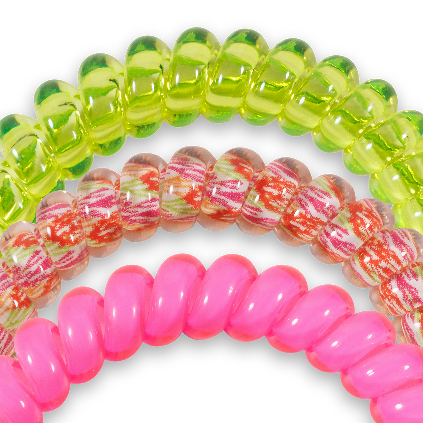 Spiral Hair Coils | Small | Tropical Punch Hair Ties