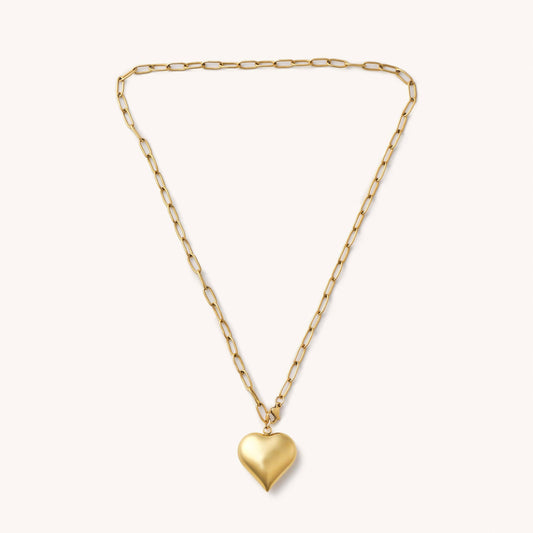 Bubble Heart Chain Necklace