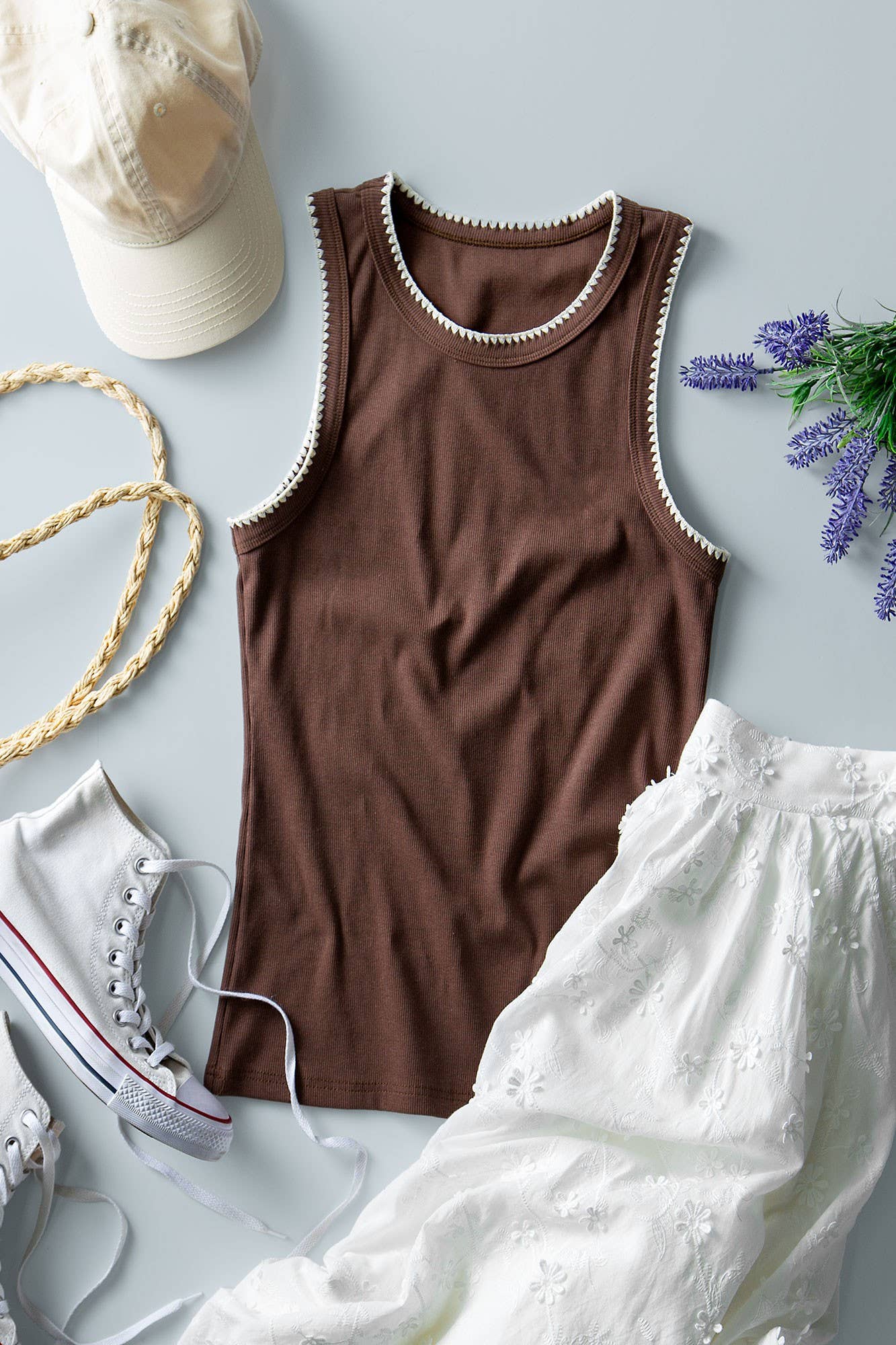 SYDNEY STRUCTURE KNIT TANK TOP