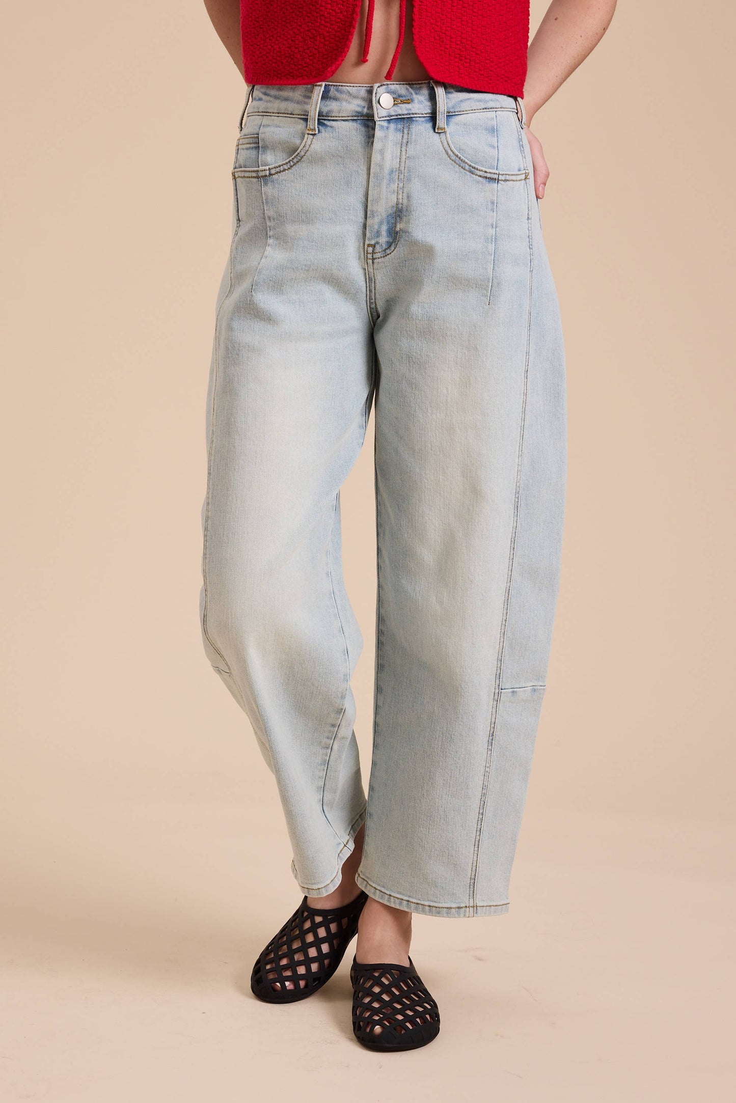LOOSE FIT DENIM PANTS