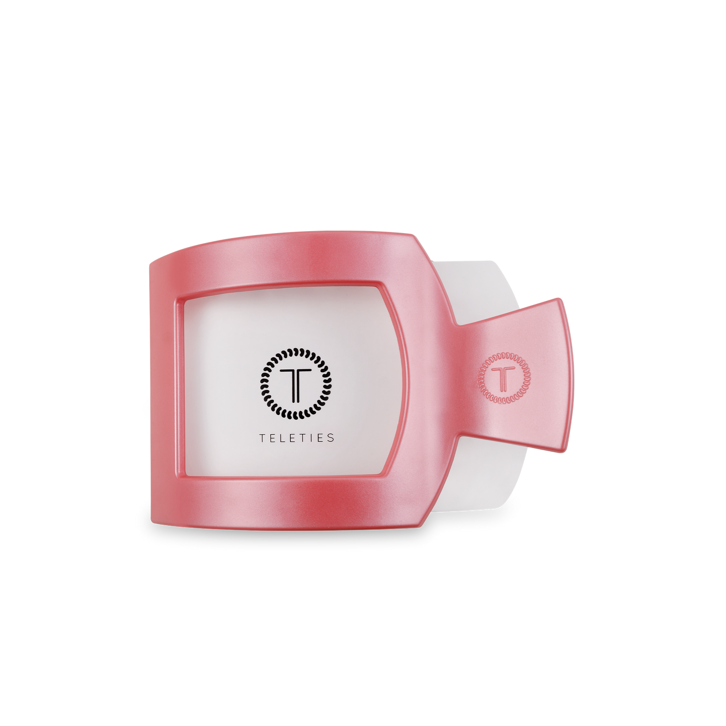 Square Flat Hair Clip | Medium | Calming Coral