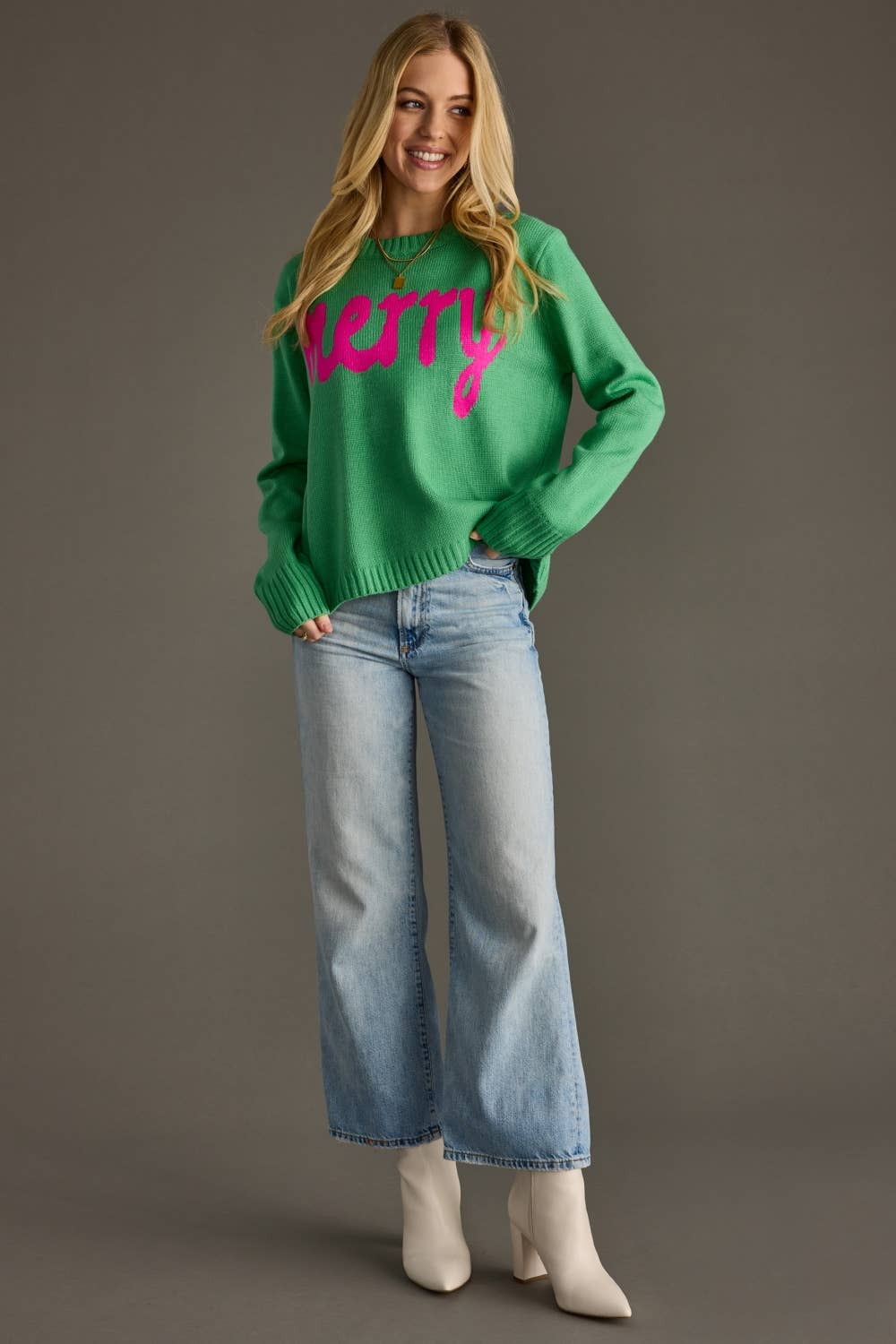 Mint Green Merry Sweater