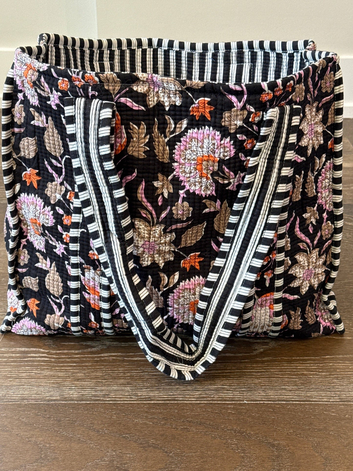 Block Print Quilted Totes